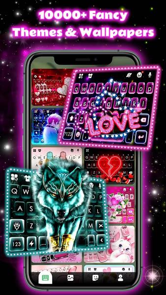 Neon Love Theme Ekran Görüntüsü 3