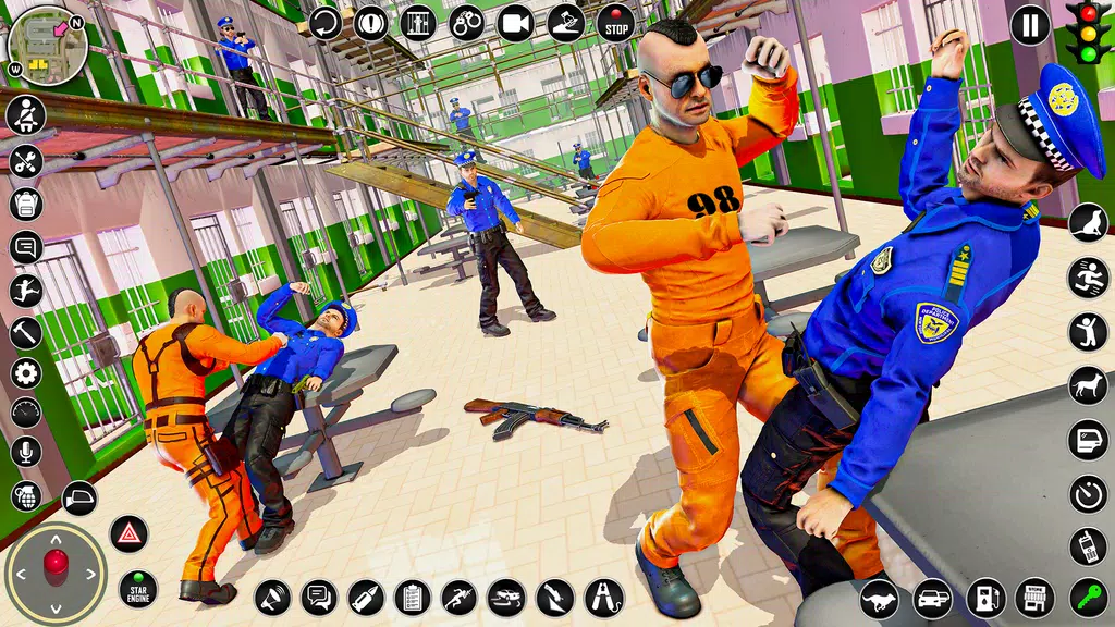 US Police Prison Escape Games Captura de tela 3