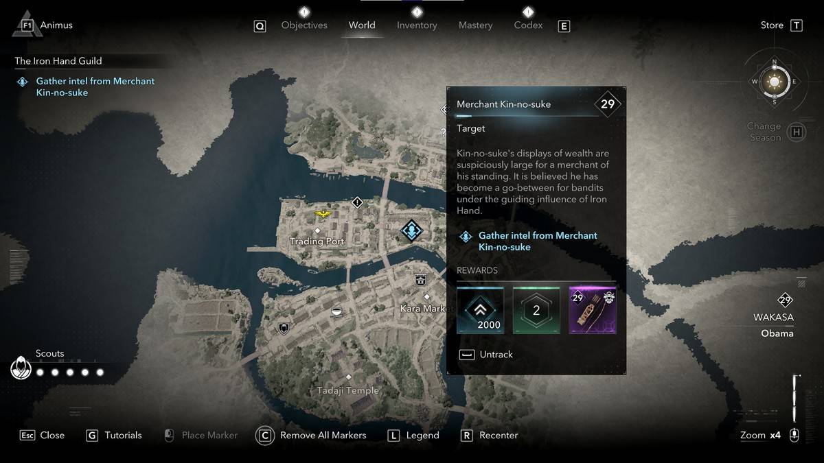 アサシンクリードシャドウズのすべてのアイアンハンドギルドメンバーはkin-no-suke