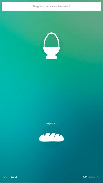 Drops: Learn French language and words for free Captura de tela 2