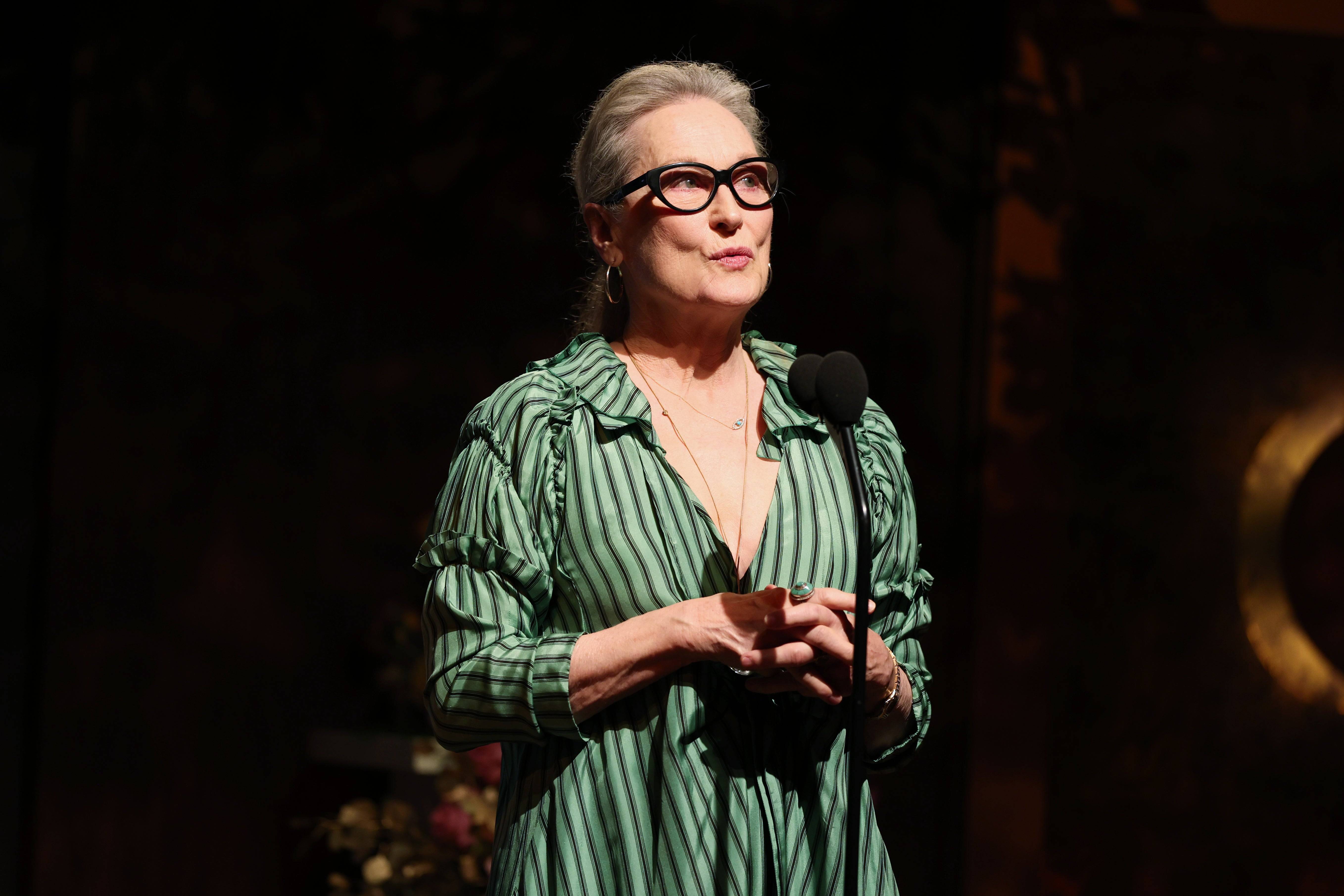 梅麗爾·斯特里普（Meryl Streep）。 Christopher Polk/GG2025/Penske Media通過Getty Images攝影。