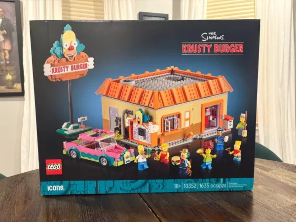LEGO Krusty Burger construction process