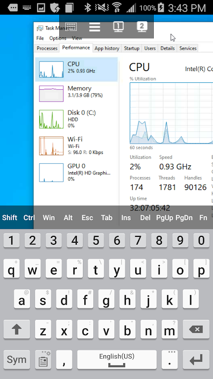 DualMon Remote Access Capture d’écran 2