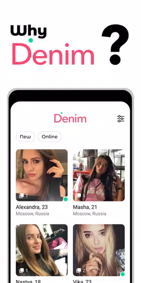 Denim - premium dating app Ảnh chụp màn hình 1