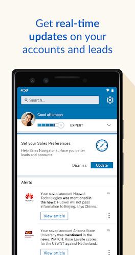 LinkedIn Sales Navigator ภาพหน้าจอ 1