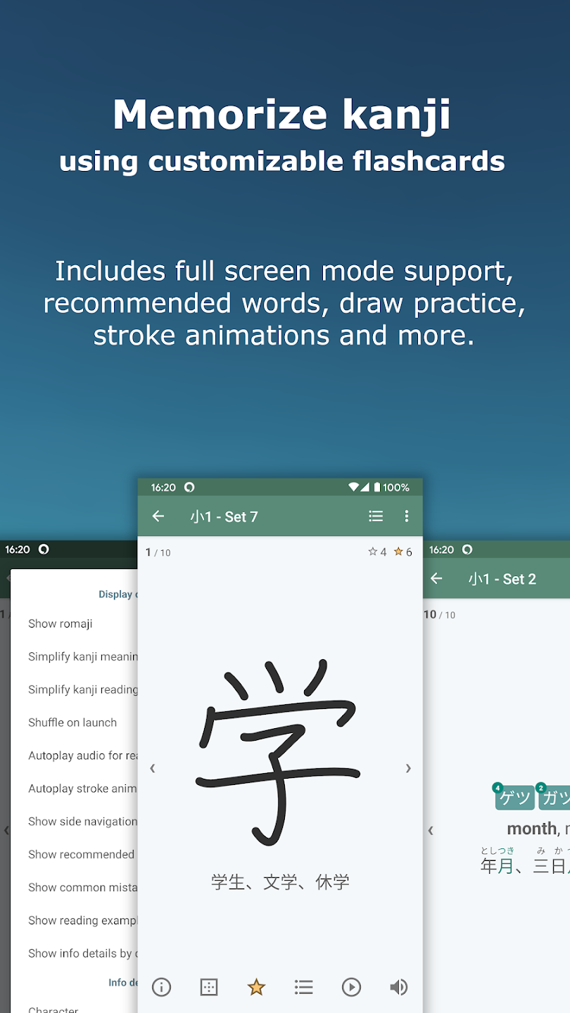 Aprender el kanji japonés Captura de pantalla 2