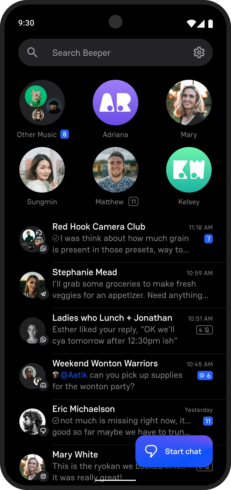 Beeper: Universal Chat Capture d’écran 2