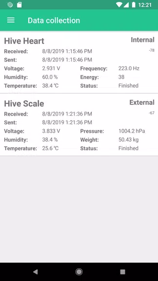 Bee Hive Monitoring Gateway Zrzut ekranu 2