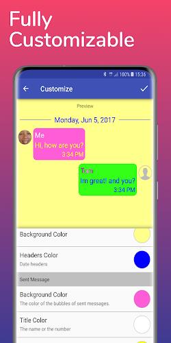 Schermata SMS Backup, Print & Restore 4