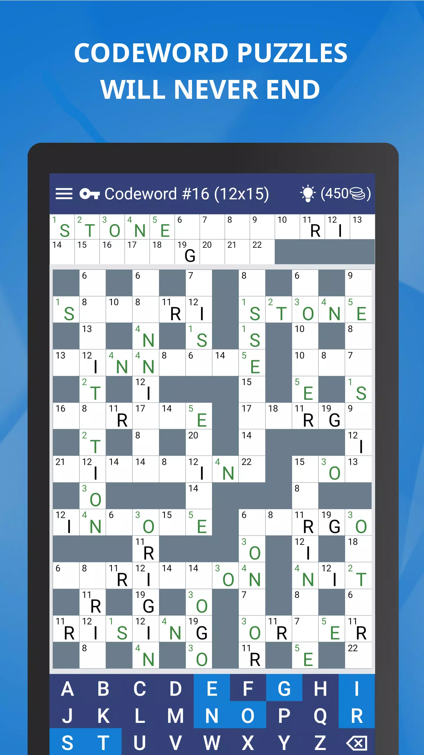 Keywords — Codeword Puzzle Captura de tela 2