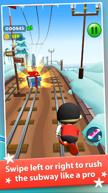 Subway Ryan Rush Runner 3D Captura de pantalla 1