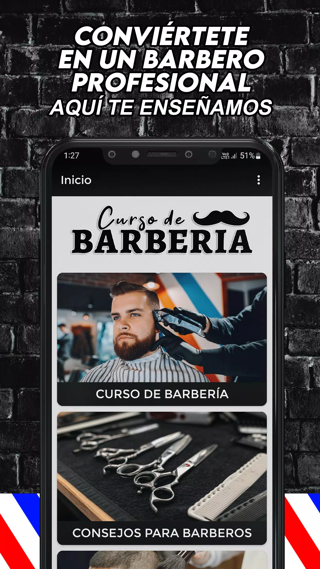 Curso de Barberia y Peluquería Capture d’écran 1
