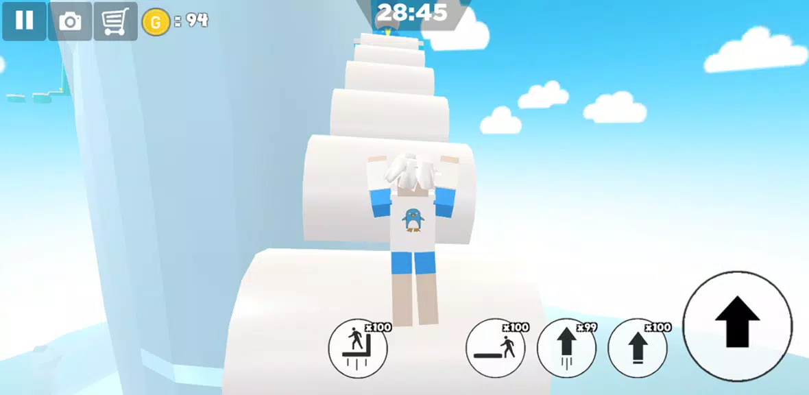 Ice snow island parkour 스크린샷 3