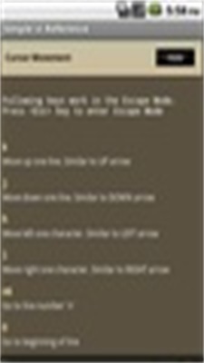 Simple vi Reference應用截圖第1張