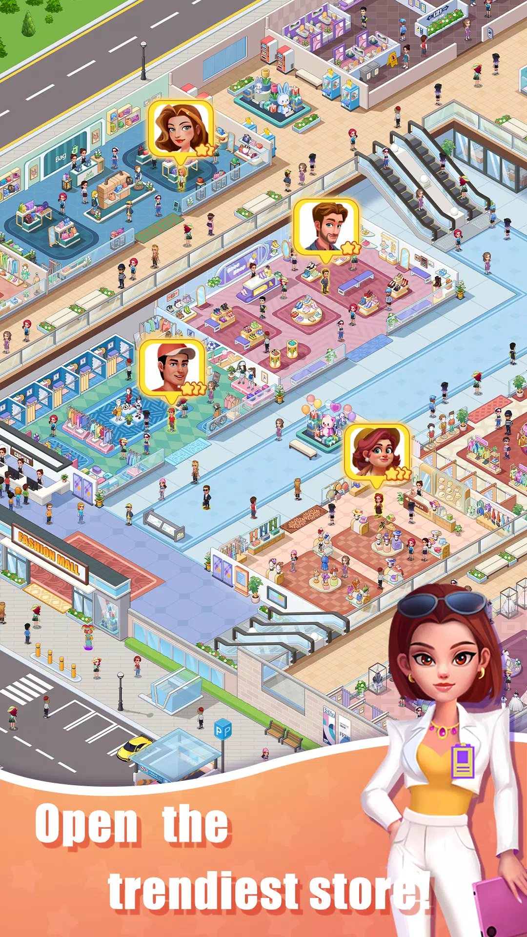 Idle Shopping Mall - Tycoon Captura de pantalla 1