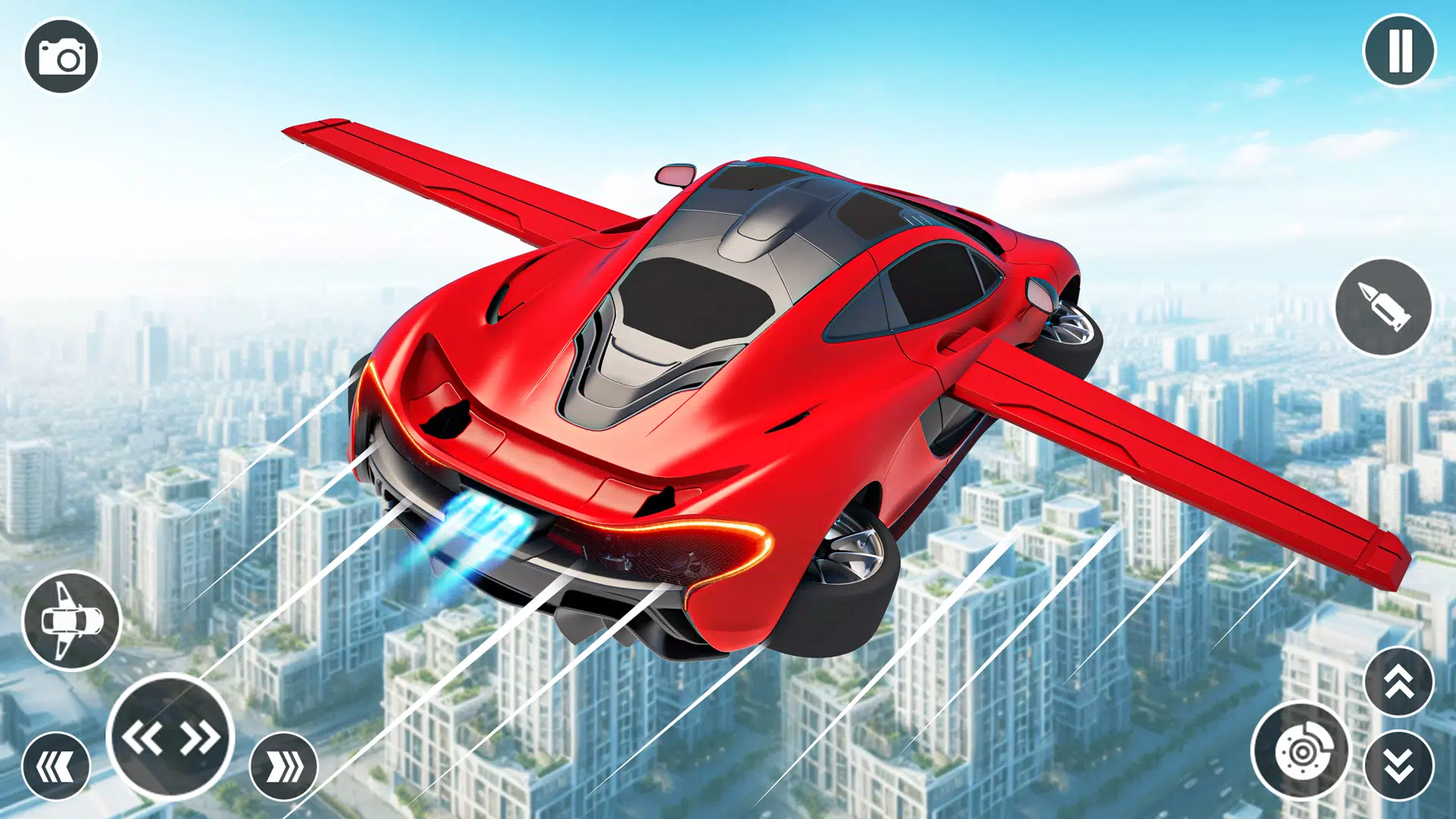 Flying Car Robot Shooting Game应用截图第1张
