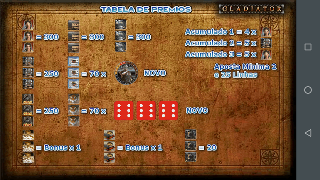Gladiador Slot Caça Níquel 스크린샷 2
