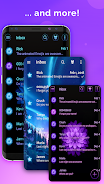 Schermata Blue Blossoms SMS Theme 3