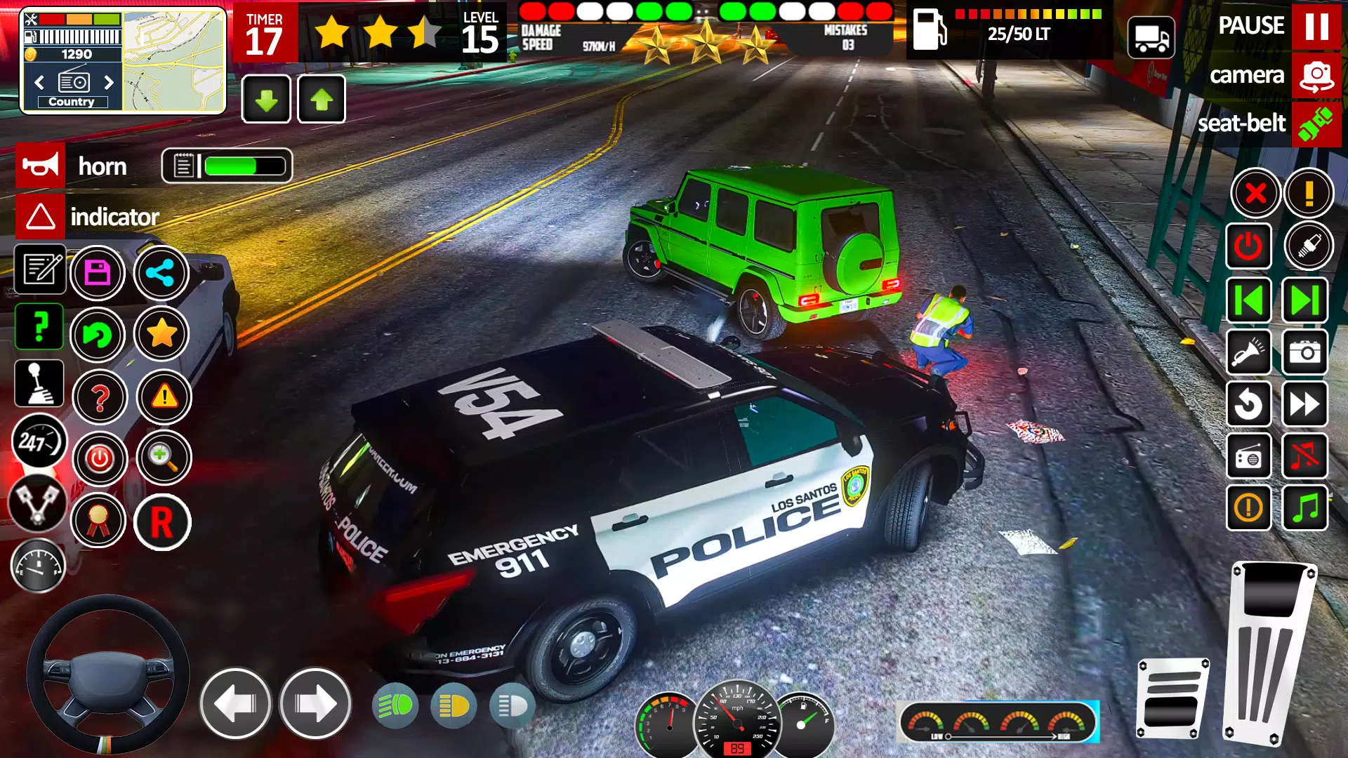 Car Chase Game Cop Simulator Tangkapan skrin 3