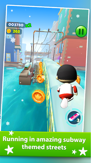 Subway Ryan Rush Runner 3D Captura de pantalla 2