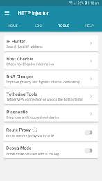 Schermata HTTP Injector (SSH/UDP/DNS)VPN 2