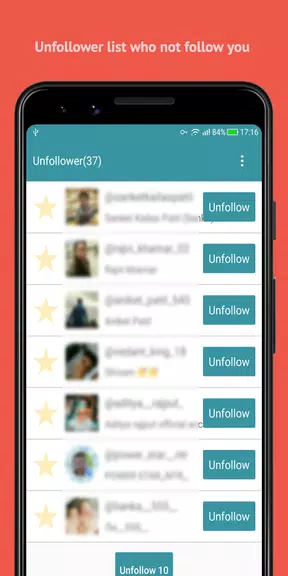Unfollow Users Cleaner Screenshot 2