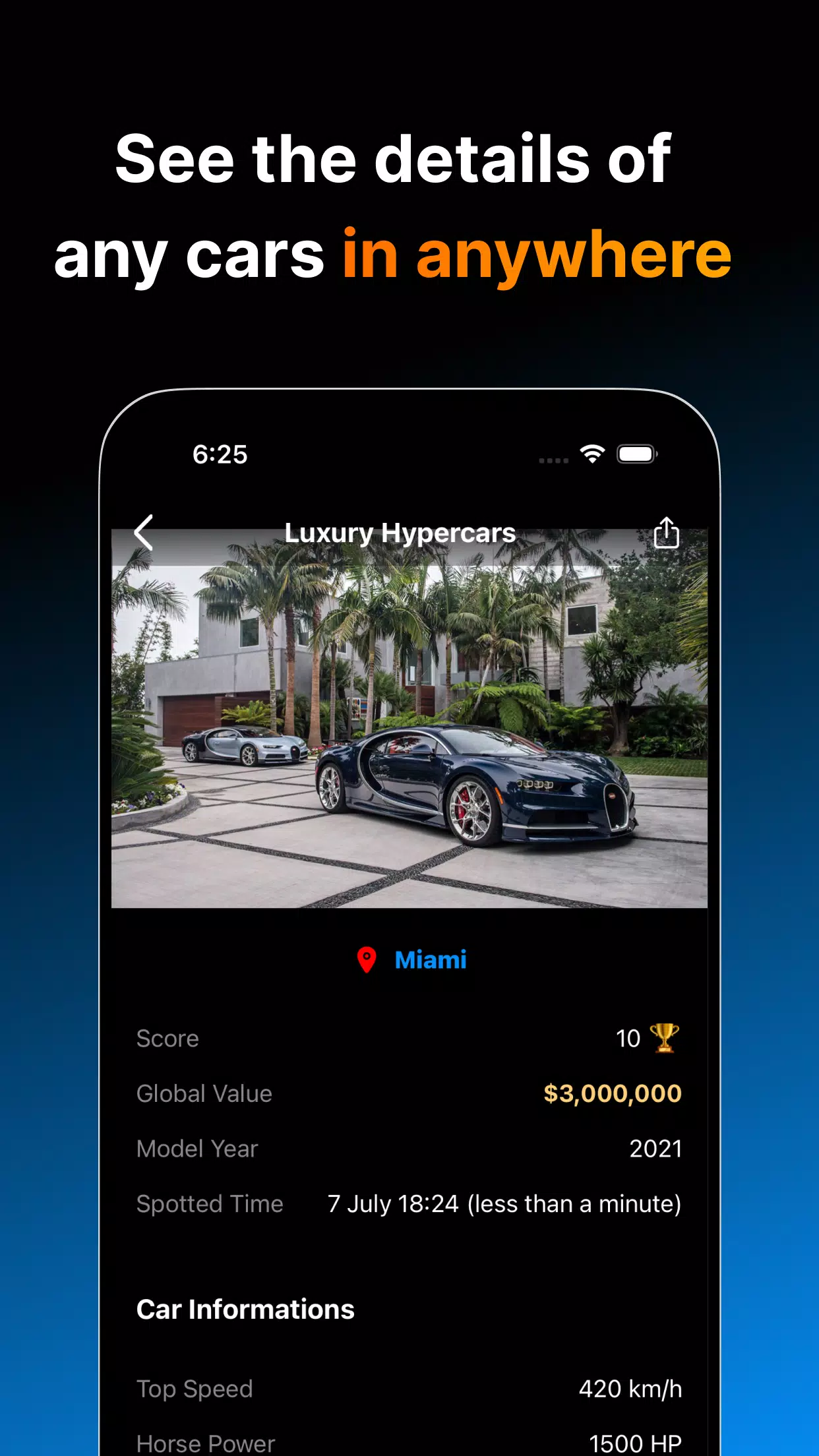 Car Spotting App Capture d’écran 3