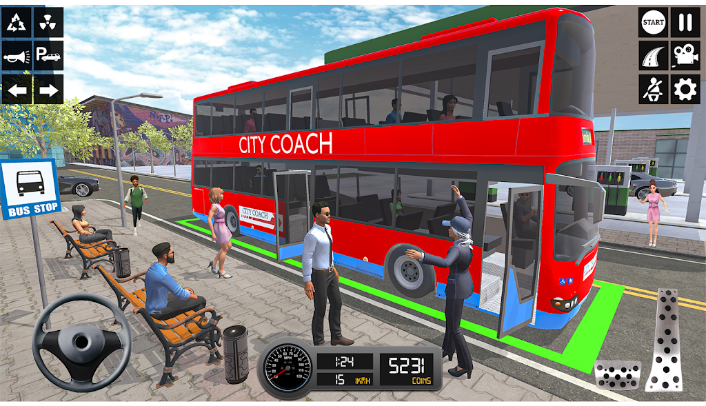 Driving Simulator 3d Bus Games Capture d’écran 4
