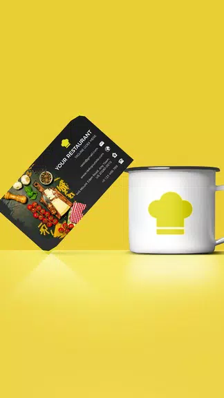 Visiting Card Maker With Photo Captura de pantalla 2