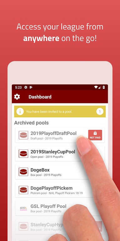 Officepools - Fantasy Hockey P Zrzut ekranu 2