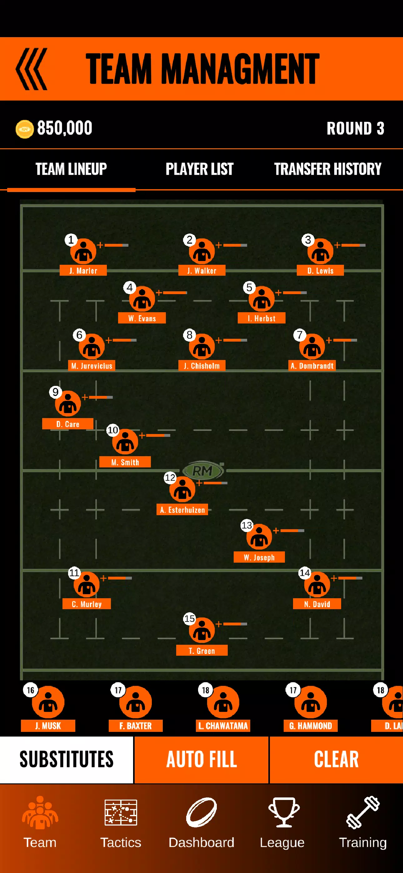 Rugby Manager 25 Capture d’écran 2