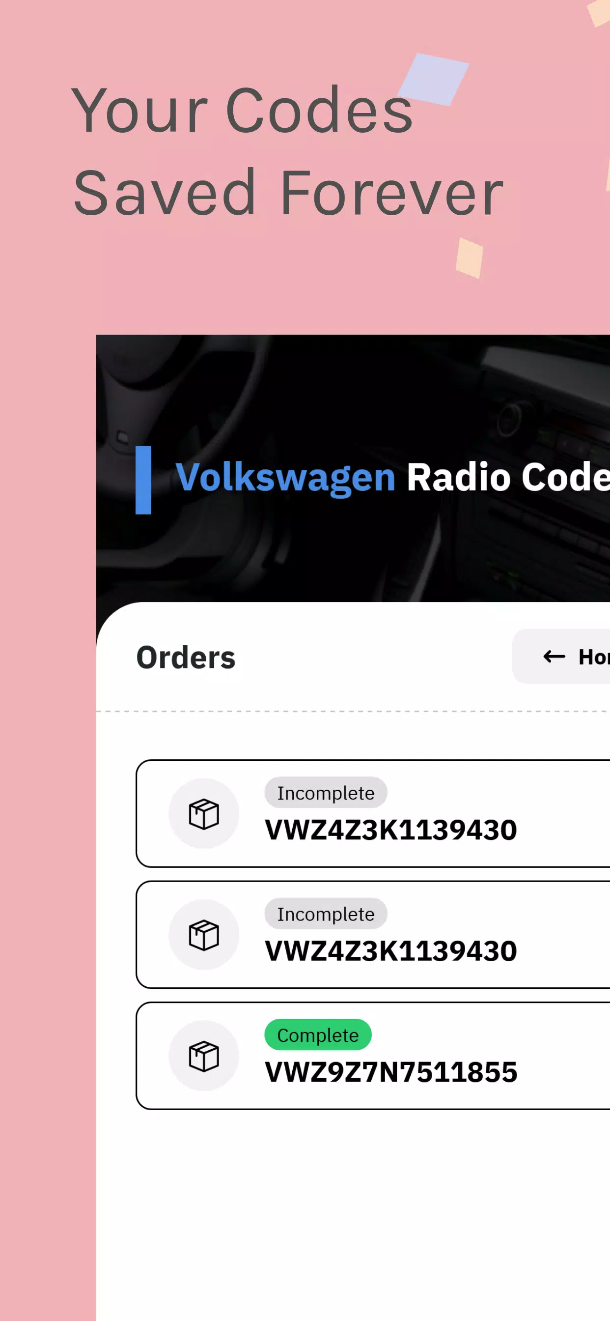 VW Radio Code Generator 스크린샷 4