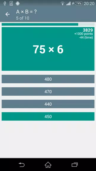 Math Game - Classic Brain Game Ảnh chụp màn hình 3