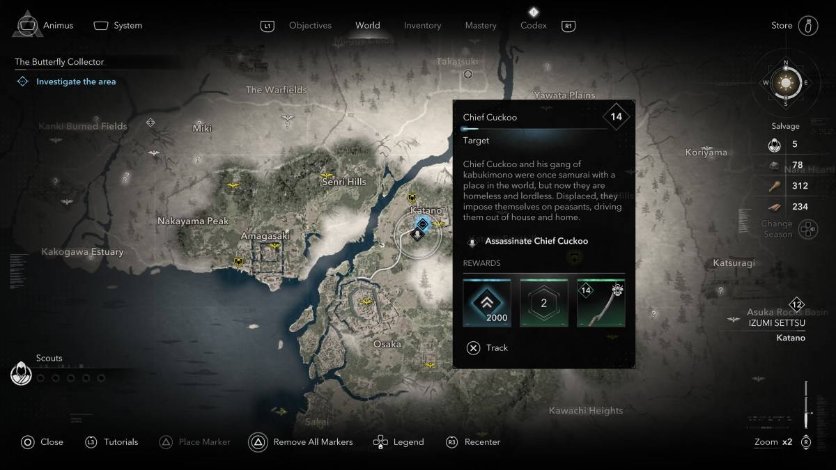 Как и где найти всех членов Kabukimono в Assassin's Creed Shadows Chief Cuckoo