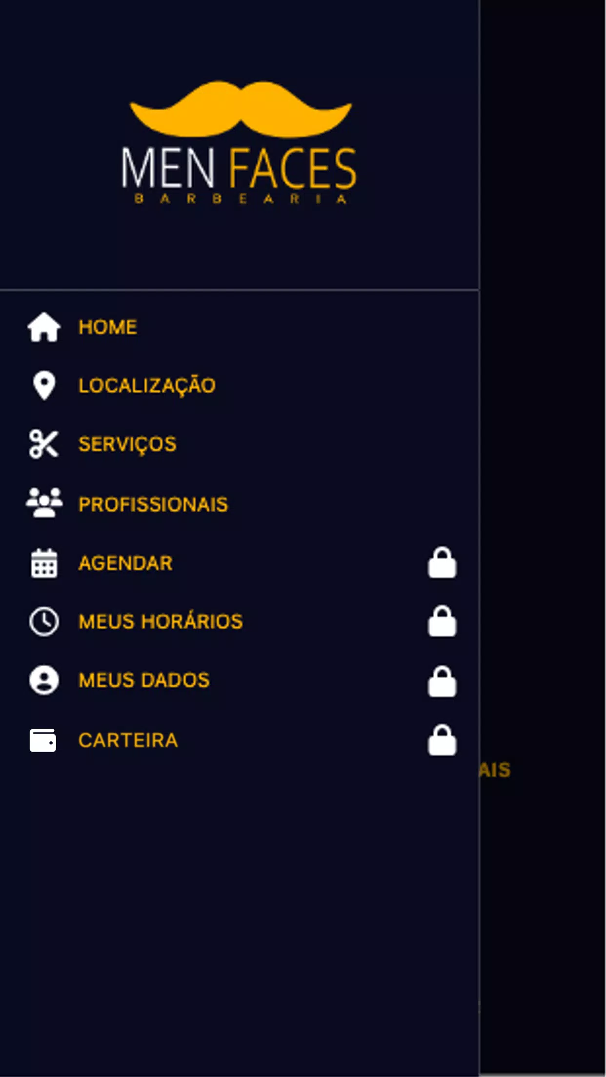 Men Faces Barbearia 스크린샷 2