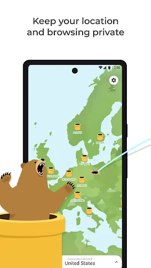 TunnelBear VPN Ekran Görüntüsü 1