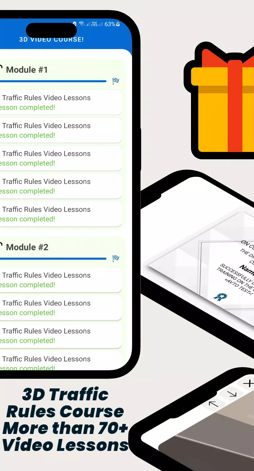 AVTO TEST - Traffic Rules 2025 Скриншот 4