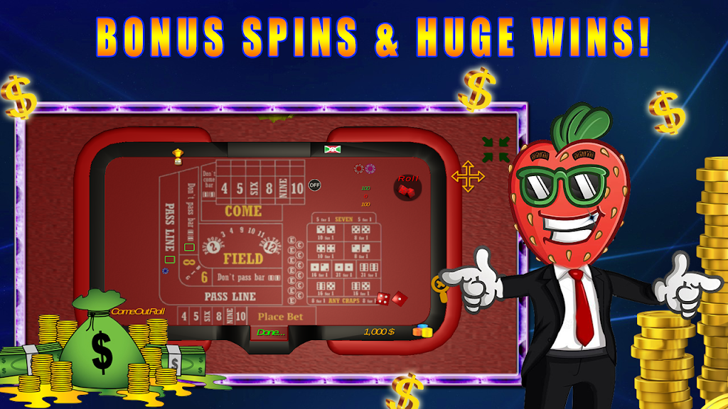Virtuelles Casino - Craps Spiel Online Captura de pantalla 1