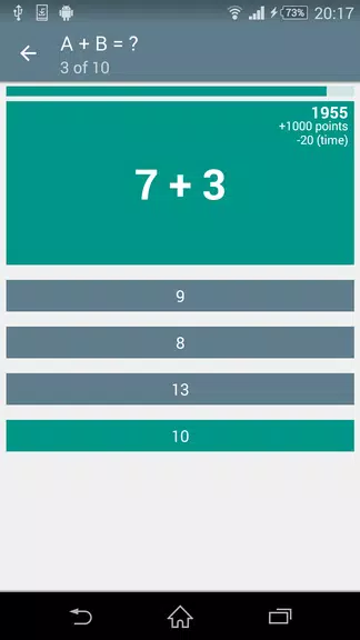 Math Game - Classic Brain Game Ảnh chụp màn hình 1