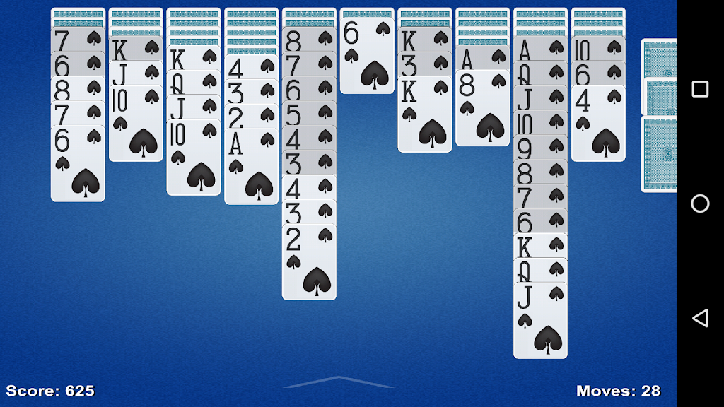 Spider Solitaire Game Captura de tela 4