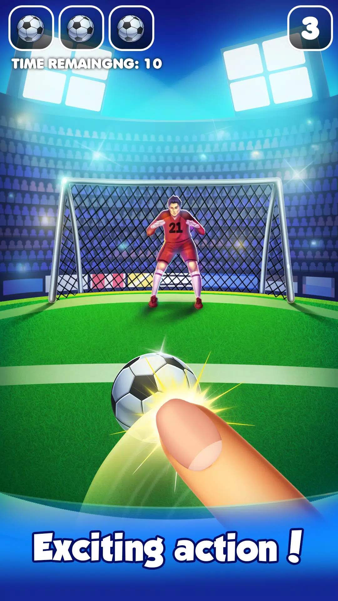 Flick Football : Soccer Game 스크린샷 1