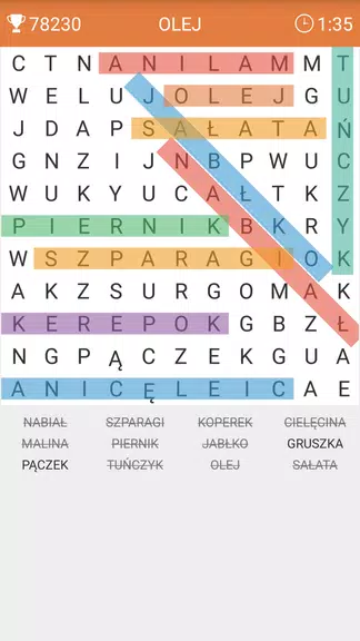 Wykreślanka Zrzut ekranu 2