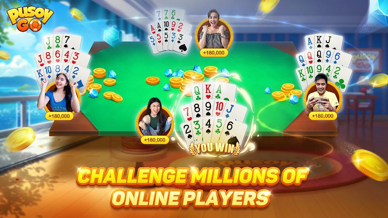 Pusoy Go-Competitive 13 Cards Ekran Görüntüsü 1