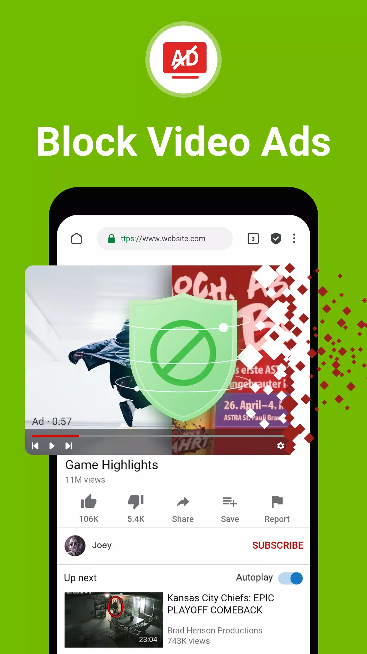 FAB Adblocker Browser: Adblock Screenshot 1