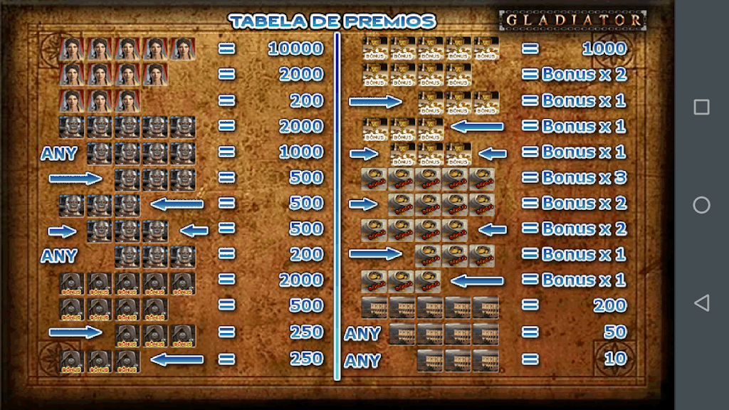 Gladiador Slot Caça Níquel 스크린샷 3