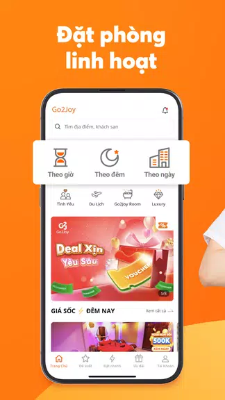 Go2Joy - Hourly Booking App 스크린샷 1