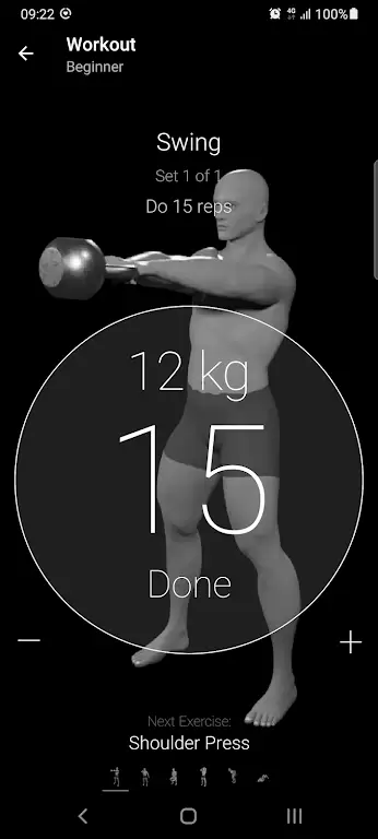 Kettlebell Home Workout Capture d’écran 4