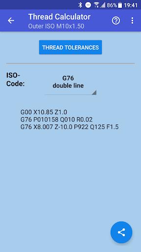 Thread calculator ภาพหน้าจอ 4