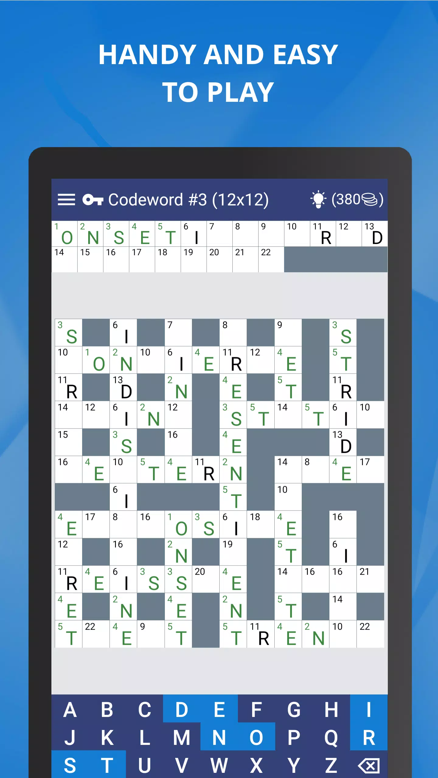Keywords — Codeword Puzzle Captura de tela 1