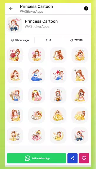 Princess Animated Stickers Screenshot 4